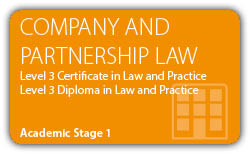 Company Law and Partnership Law - CILEX Certificate - Diploma - Level 3