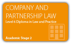 Company Law and Partnership Law - CILEX Professional Higher Diploma - Level 6