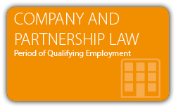 Company Law and-Partnership Law - Period of Qualifying Employment