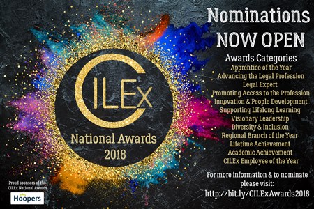 CILEx National Awards launch advert