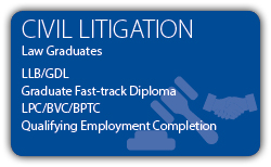 Civil Litigation - LLB GDL Law Graduate - CILEX Fast-track Qualification