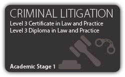 Criminal Litigation - CILEX Certificate - Diploma - Level 3