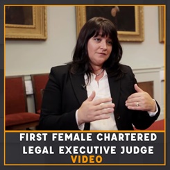First Female Chartered Legal Executive Judge Video